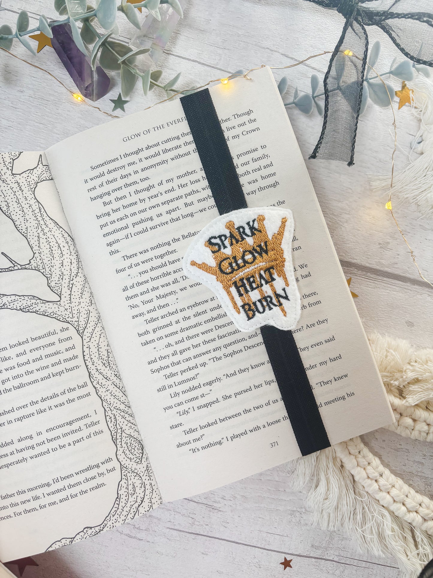 Spark, Glow, Heat, Burn Bookband