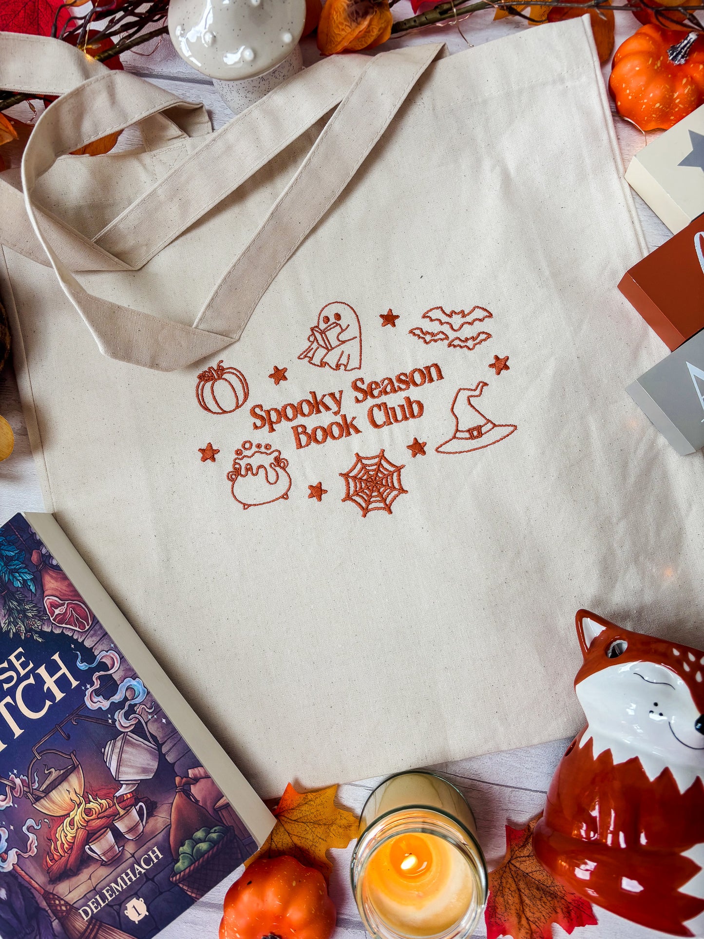 Spooky Season Book Club Tote Bag