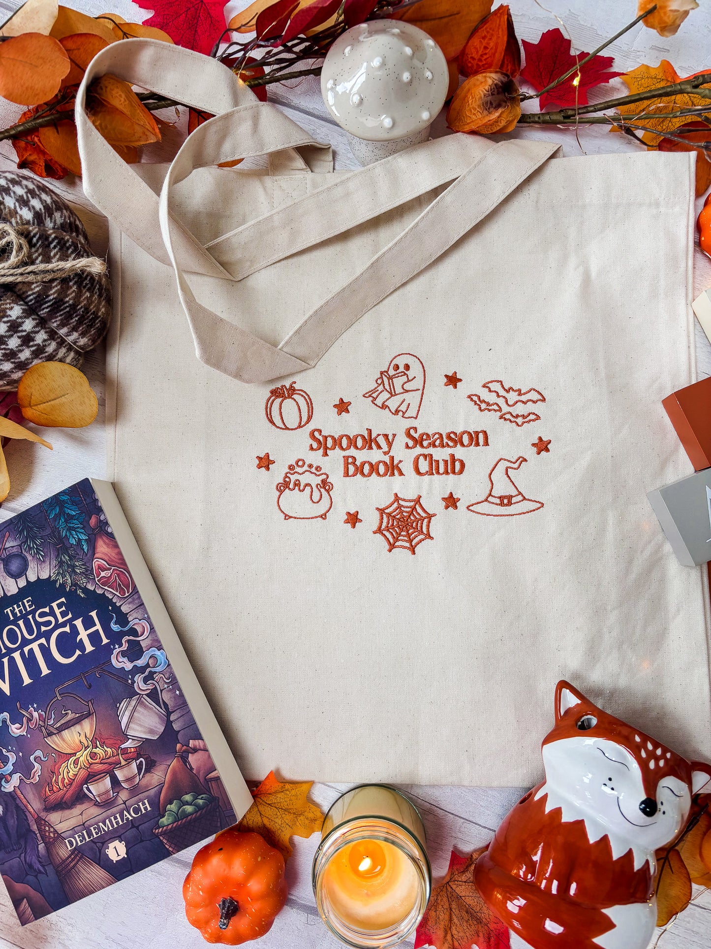 Spooky Season Book Club Tote Bag
