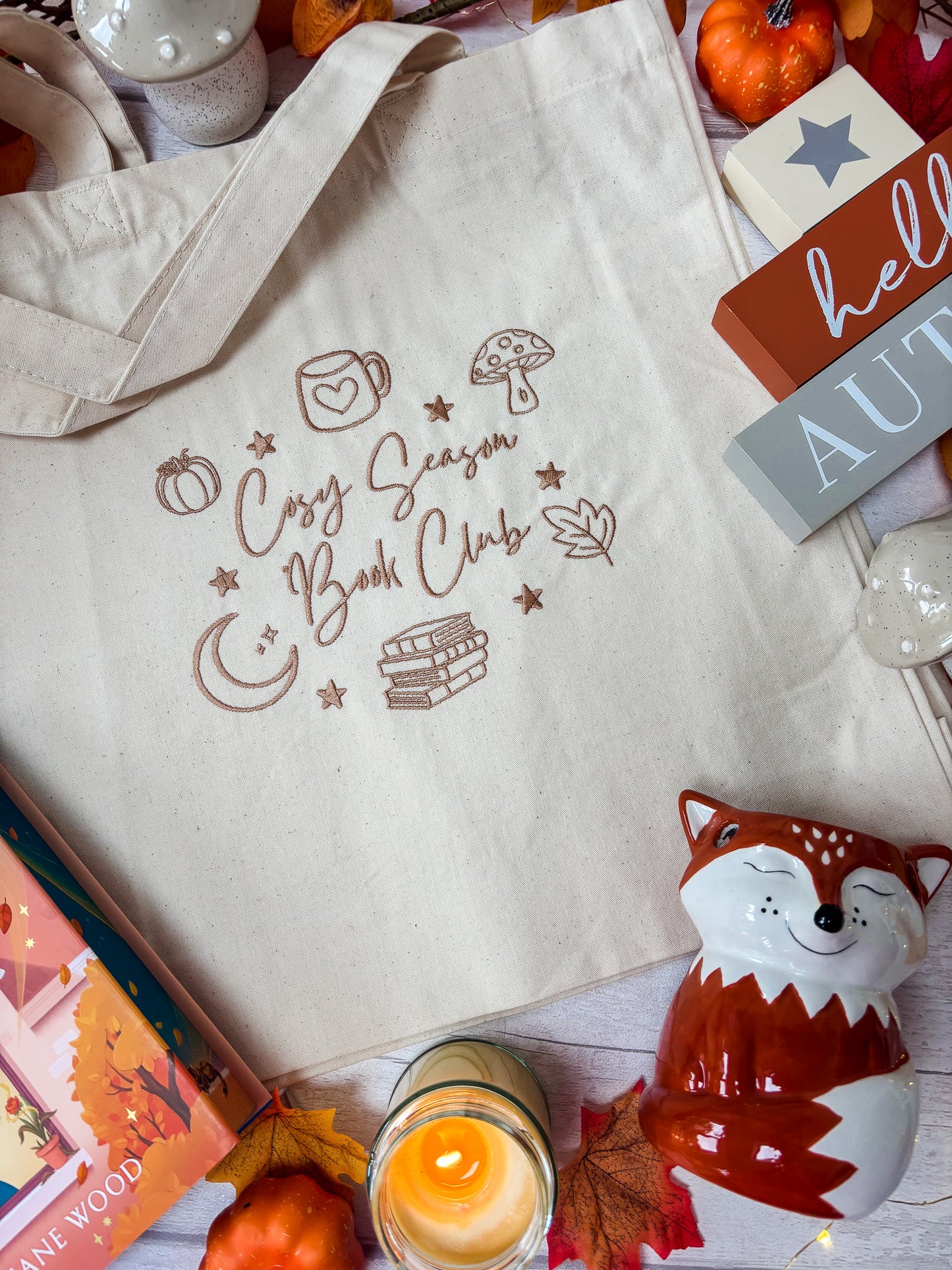 Cosy Season Book Club Tote Bag