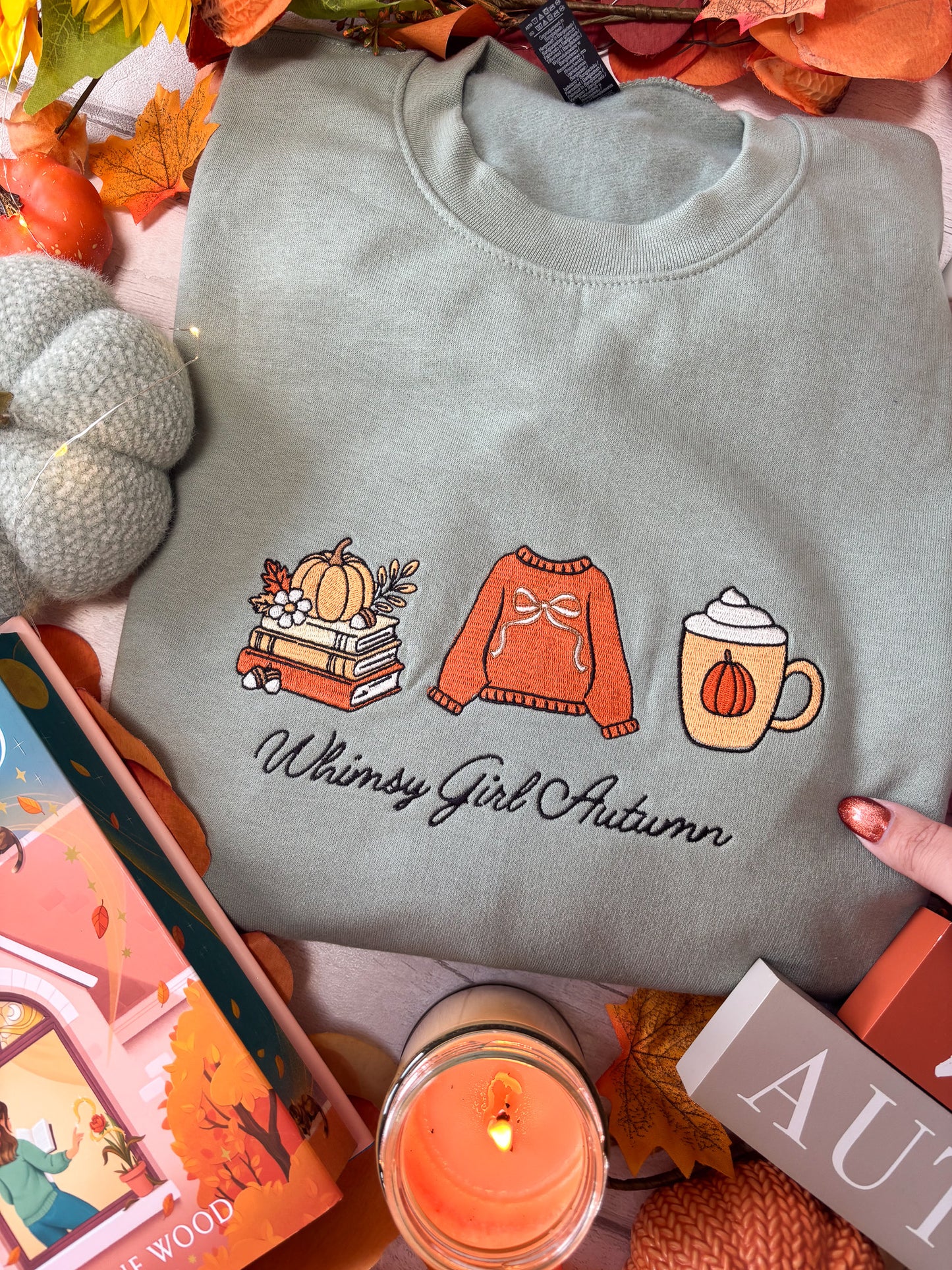 XXL - Whimsy Girl Sage Sweatshirt