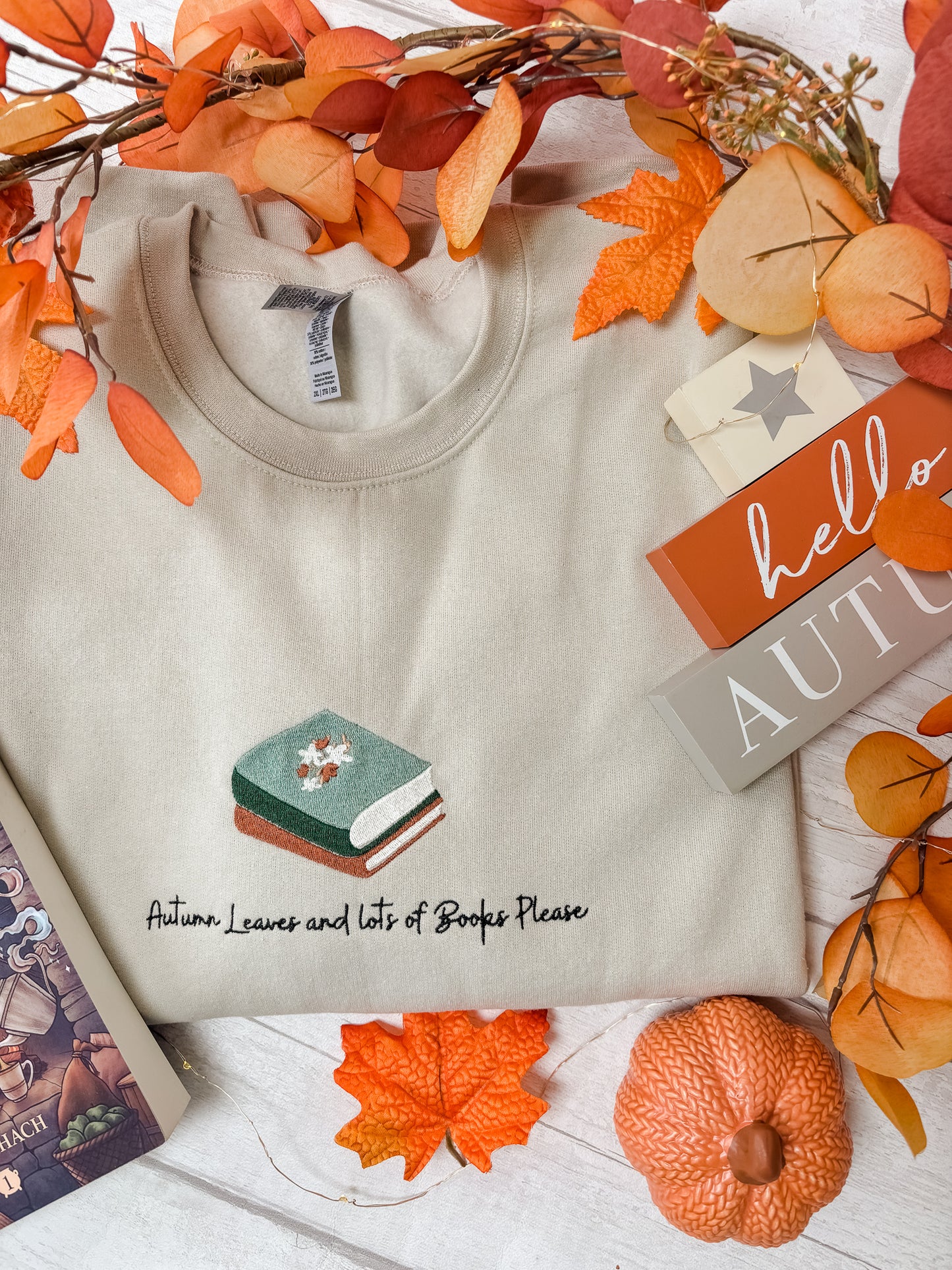 Autumn Leaves and Lots of Books