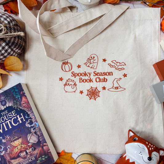 Spooky Season Book Club Tote Bag