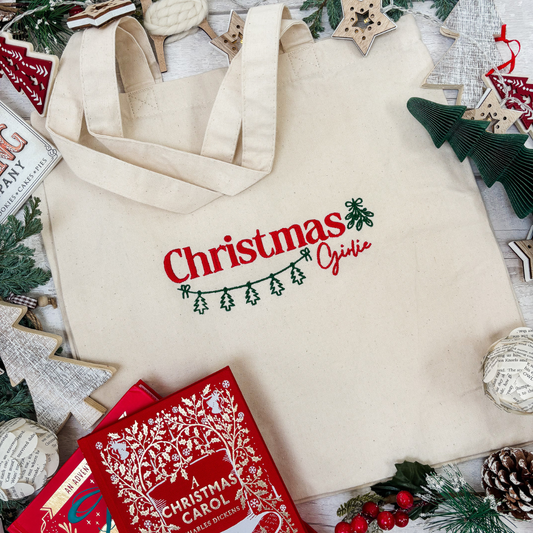 Christmas Girlie Tote Bag