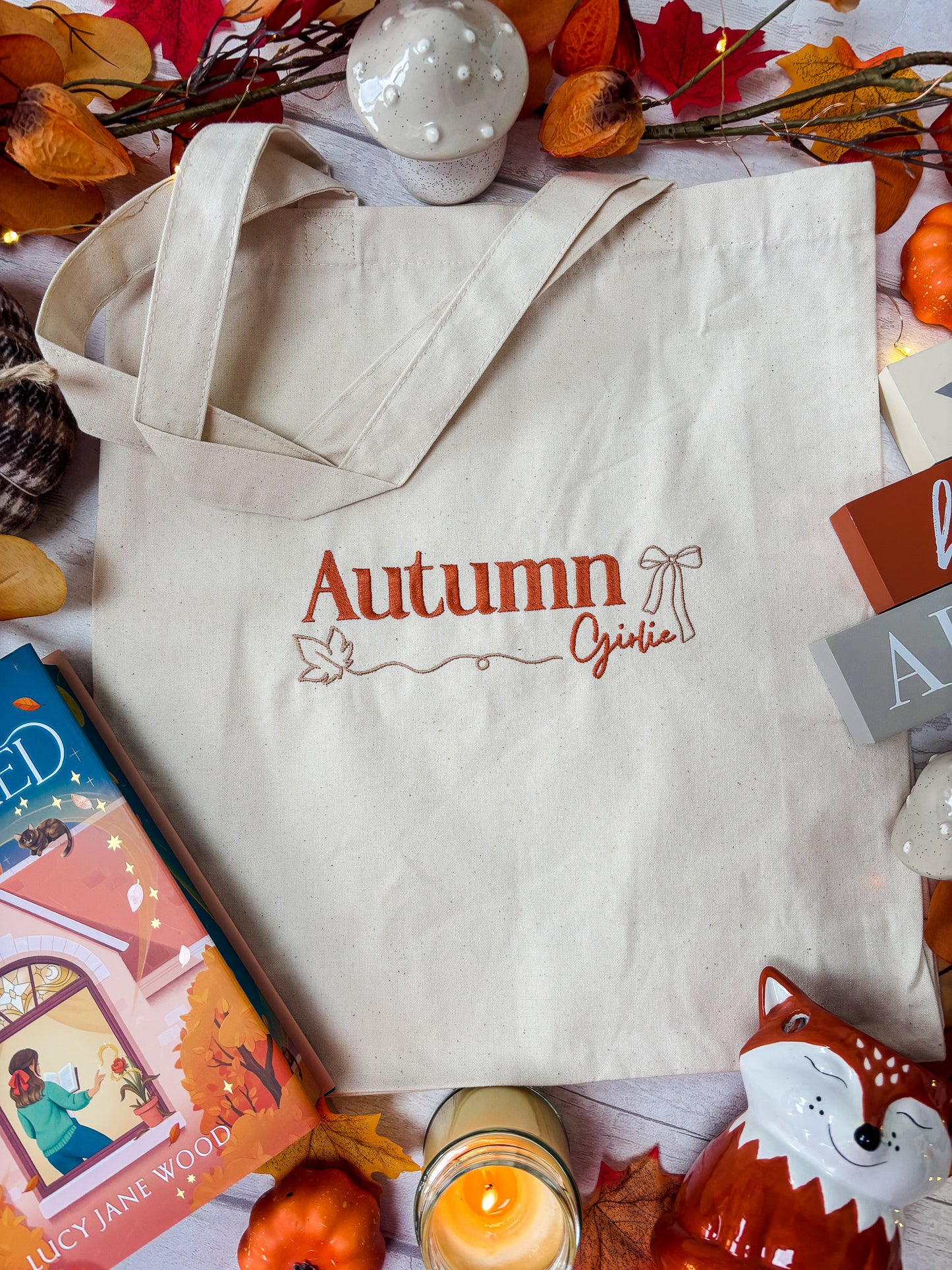 Autumn Girlie Tote Bag
