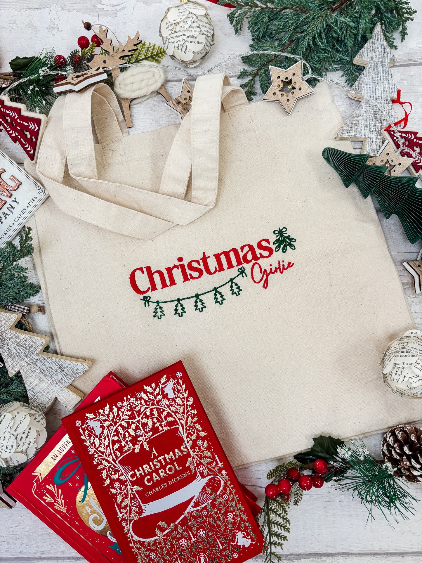Christmas Girlie Tote Bag