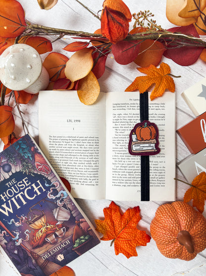 Pumpkin Book Stack Back Band